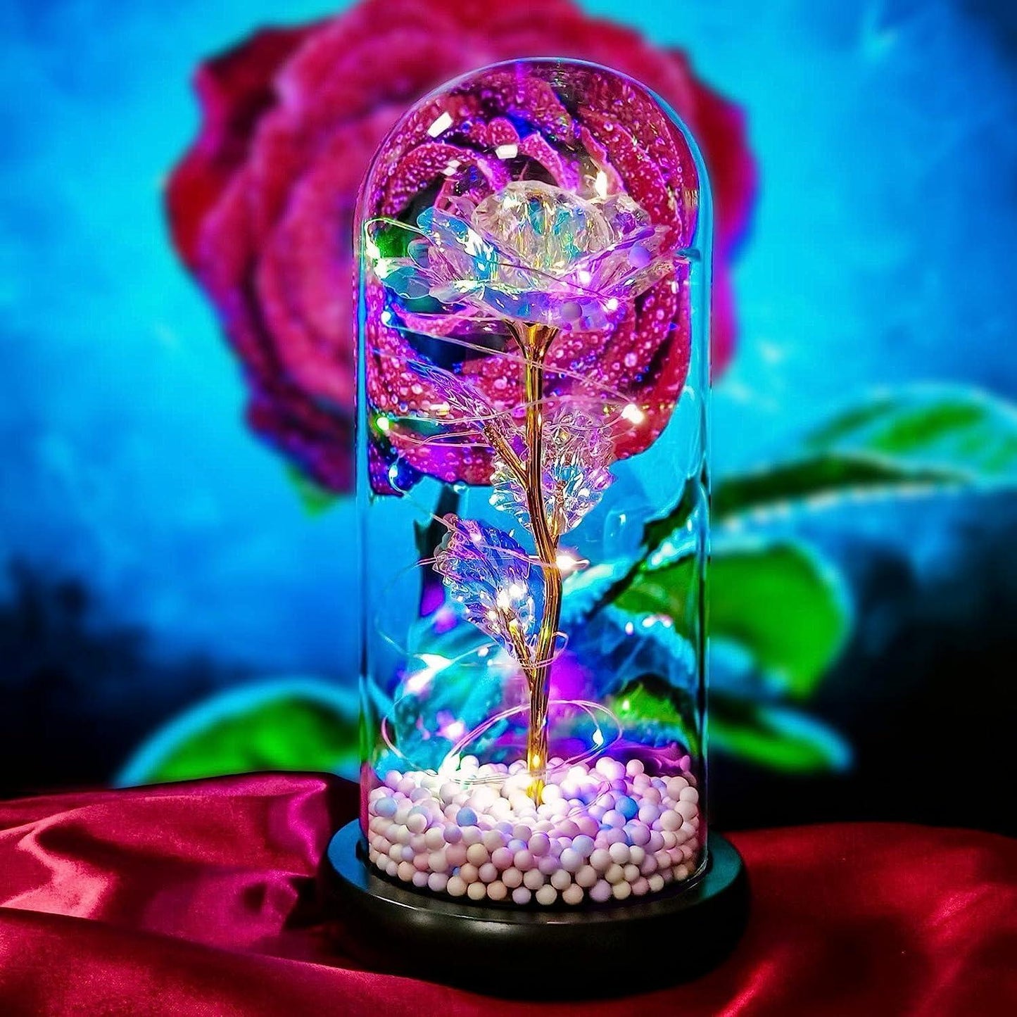 GlowRose™ Enchanted LED Glass Dome | Romantic Light-Up Flower for Gifting