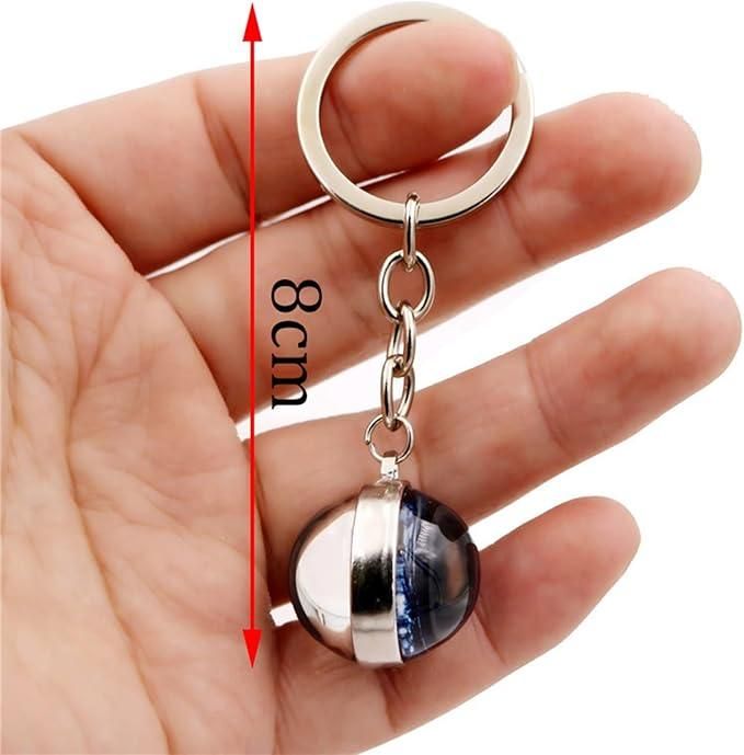 Zodiac Gemstone Keychain – Stylish Astrological Key Ring for Luck, Energy &amp; Gifting
