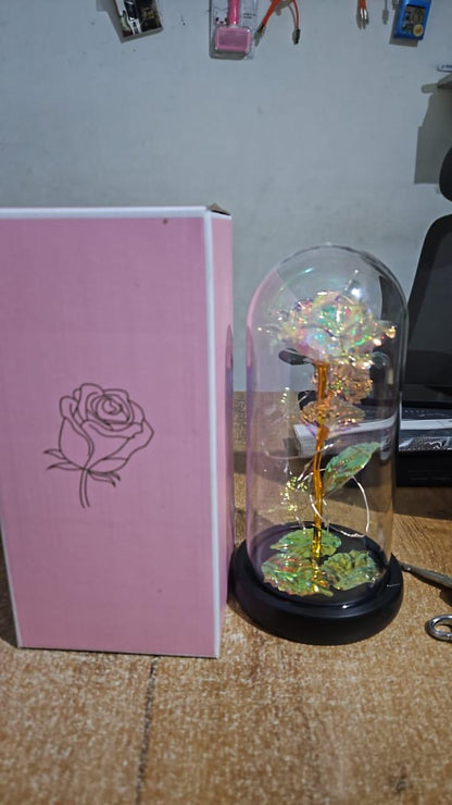 GlowRose™ Enchanted LED Glass Dome | Romantic Light-Up Flower for Gifting