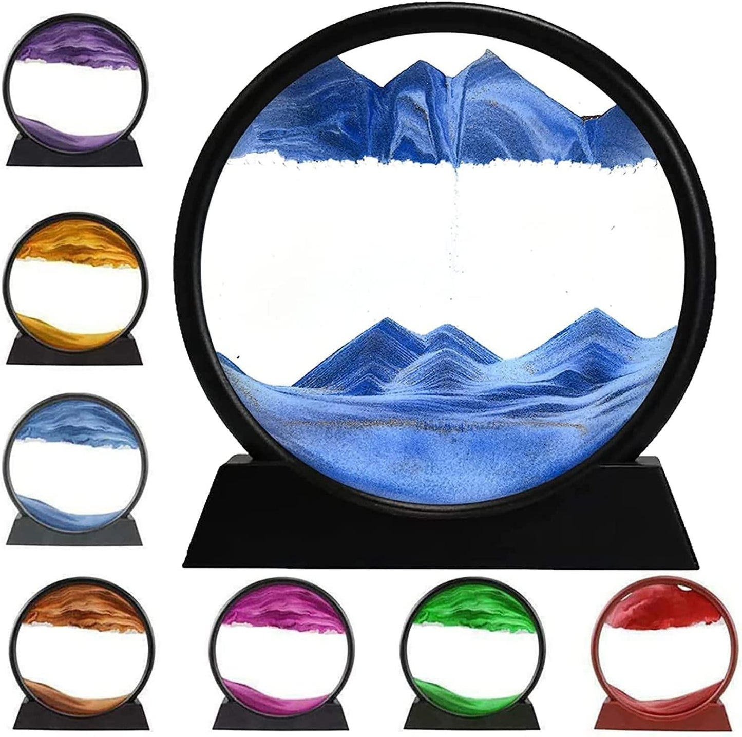 🌀 "AquaDrift™ 3D Kinetic Sandscape – Relaxing Moving Sand Art Desk Decor"