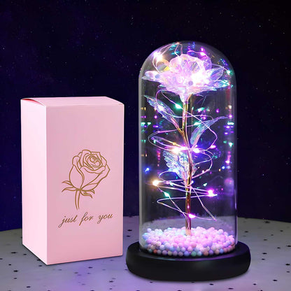 GlowRose™ Enchanted LED Glass Dome | Romantic Light-Up Flower for Gifting