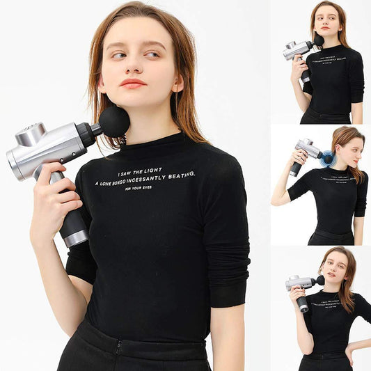 PowerPulse™ Deep Tissue Fascial Gun Massager – Full Body Recovery Tool (Black)