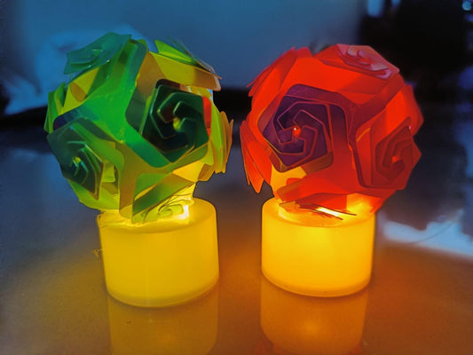 GlowAura™ Smokeless Zig-Zag Diva Candles – Fancy, Glossy &amp; Flameless (Set of 2)