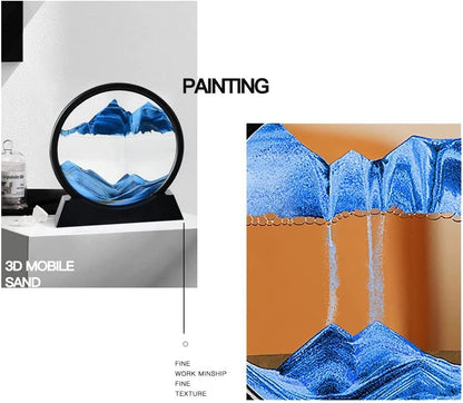 🌀 "AquaDrift™ 3D Kinetic Sandscape – Relaxing Moving Sand Art Desk Decor"