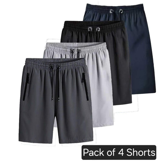 FlexCore™ 4-Pack Men's Cotton Blend Stretch Shorts