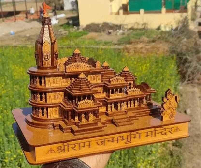 🛕 "Divya Darshan: Shri Ram Mandir Ayodhya 3D Wooden Replica"(original)